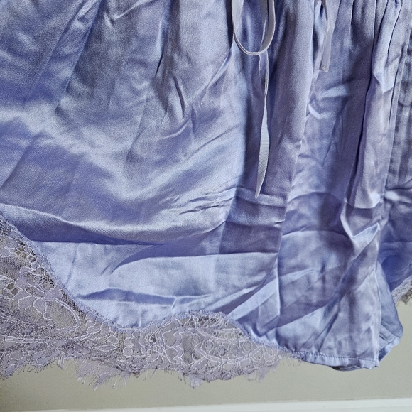 Fillyboo Purple 100% Silk Lace Detail Romper - Picture 6 of 11